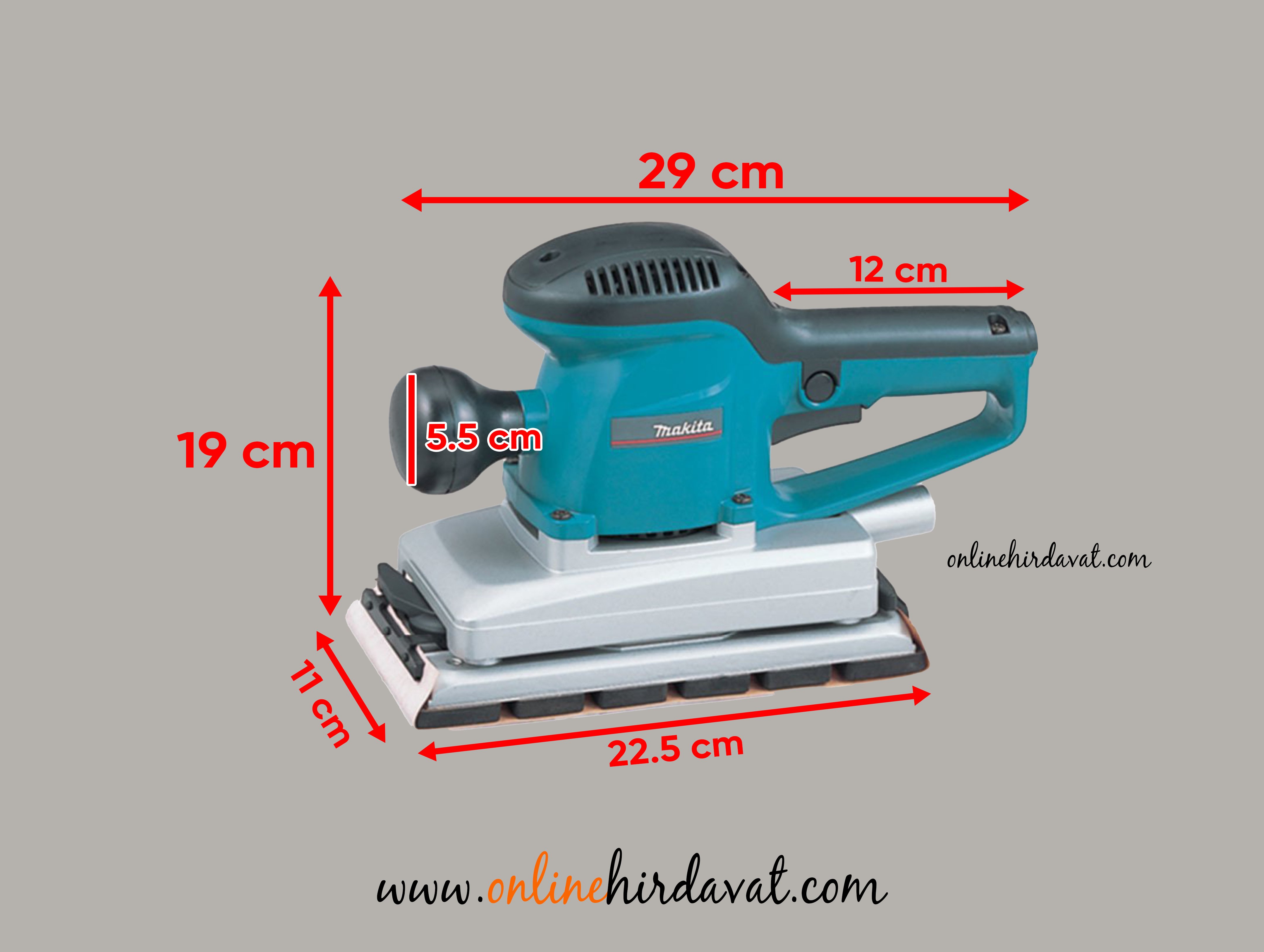 Makita BO 4901 Titreşimli Zımpara Makinası 330W